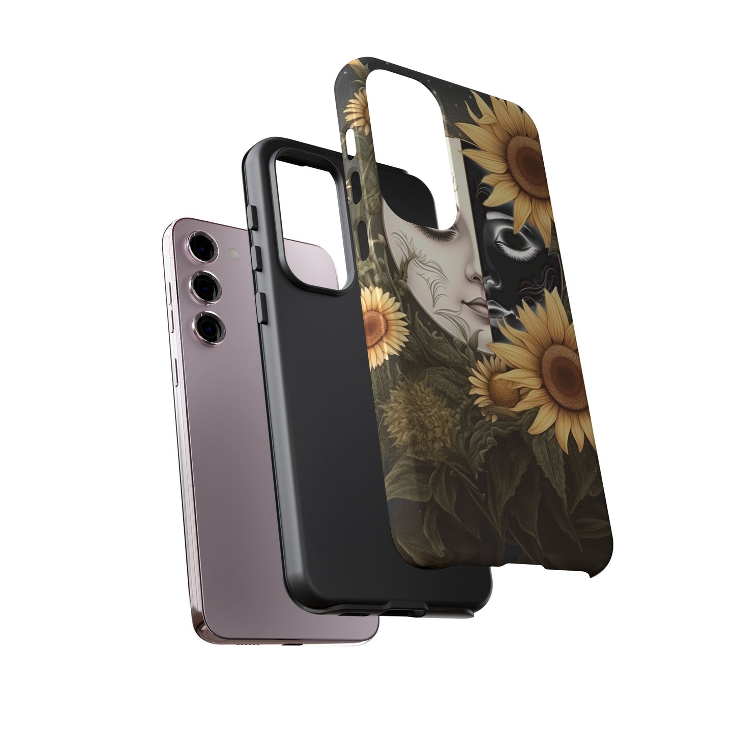 Sunflower Moon and Stars Samsung Galaxy Case – Ethereal Art Design