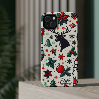 Cartoon Christmas Cheer – MagSafe iPhone Case