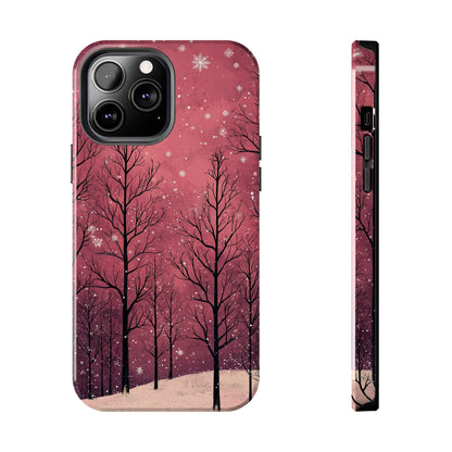 Pink Winter Twilight Forest - iPhone Series Case - BOGO Cases