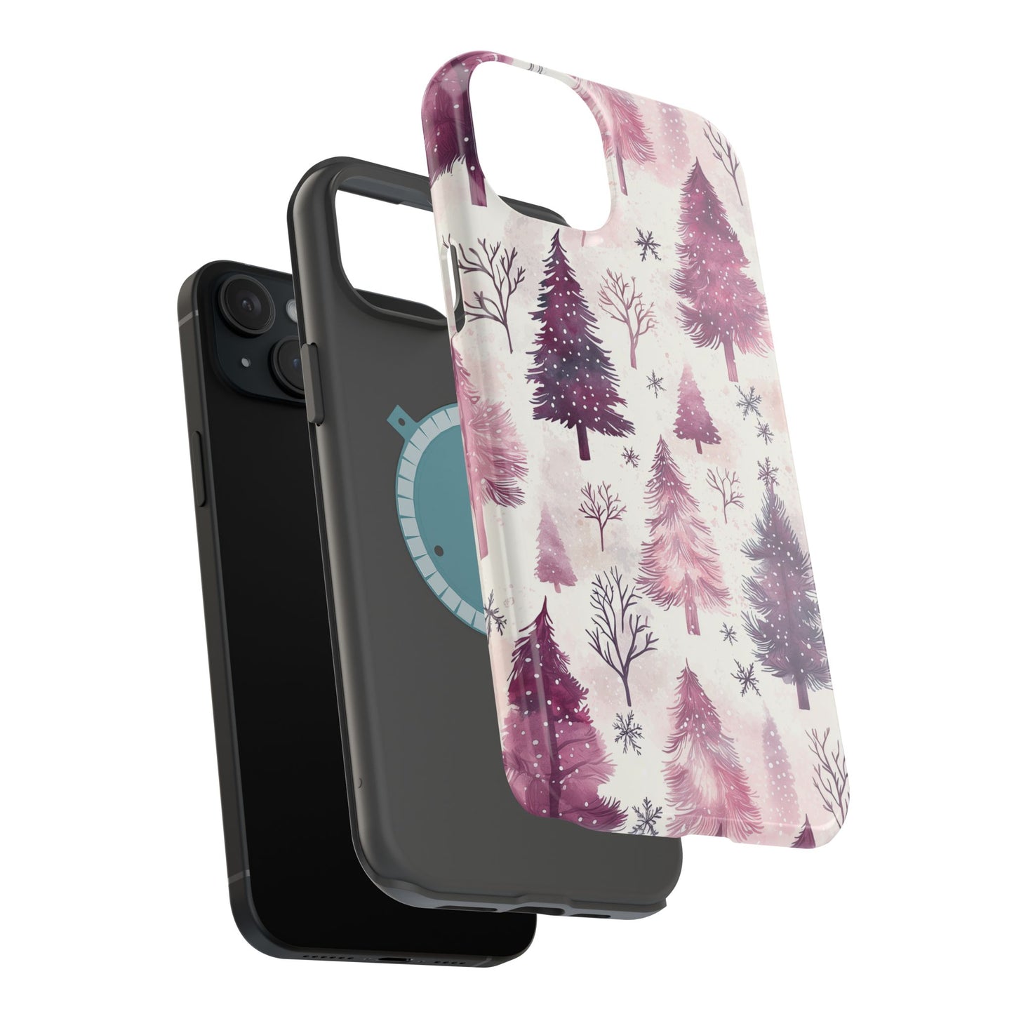 Winter Wonderland Purple Christmas Trees –  MagSafe iPhone Series Case