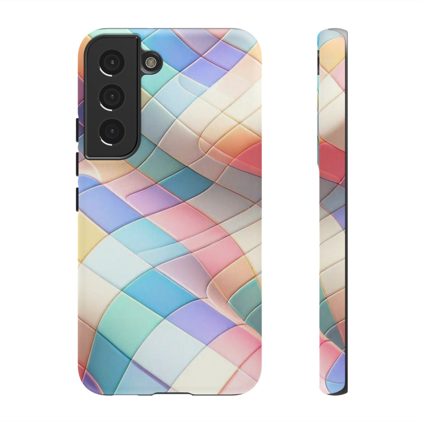 Pastel Prism Plaid iPhone Case