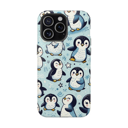 Cute Penguin Parade iPhone Case