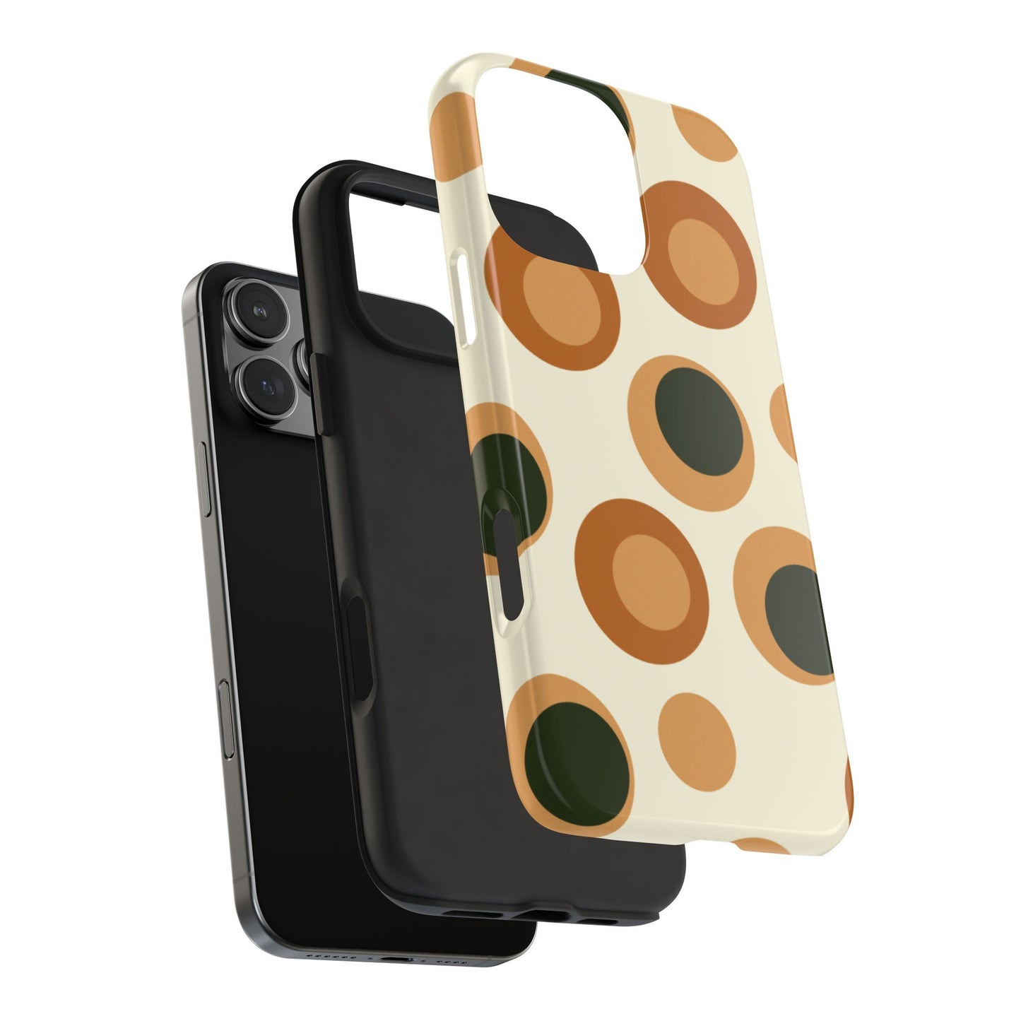 Retro Earthy Circles - iPhone Case