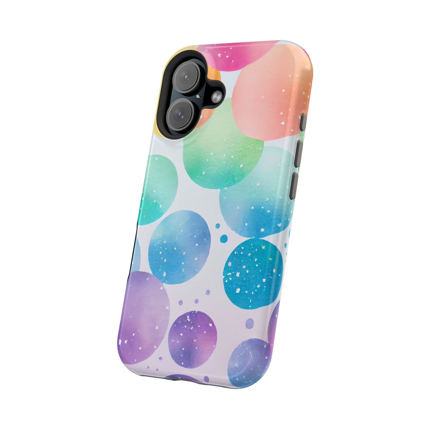 Pastel Galaxy Bubbles  MagSafe iPhone Case – Slim Design, Glossy Finish