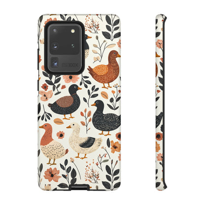 Vintage Duck Case – Floral & Leaf Design