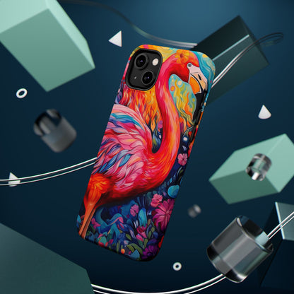 Flamingo Fiesta – Vibrant Flamingo MagSafe iPhone Cases