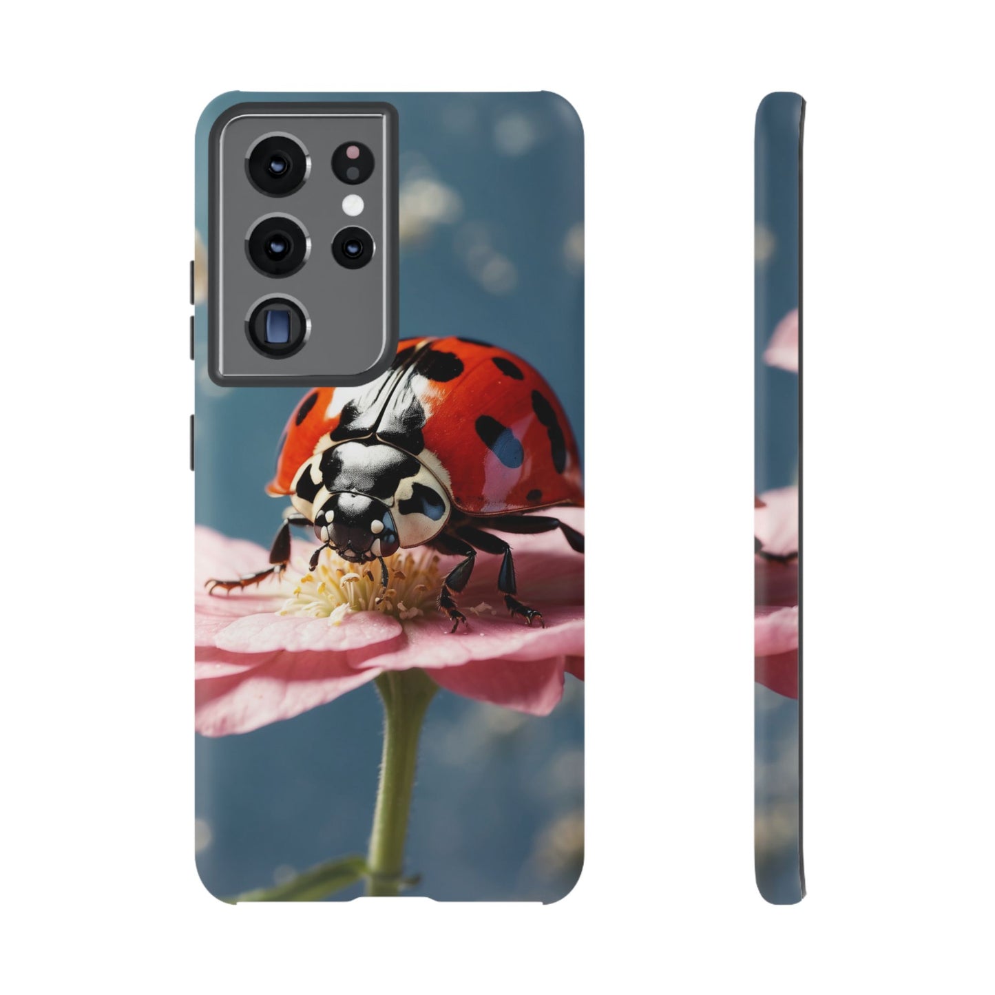 Samsung Galaxy Case: Floral Ladybug Delight