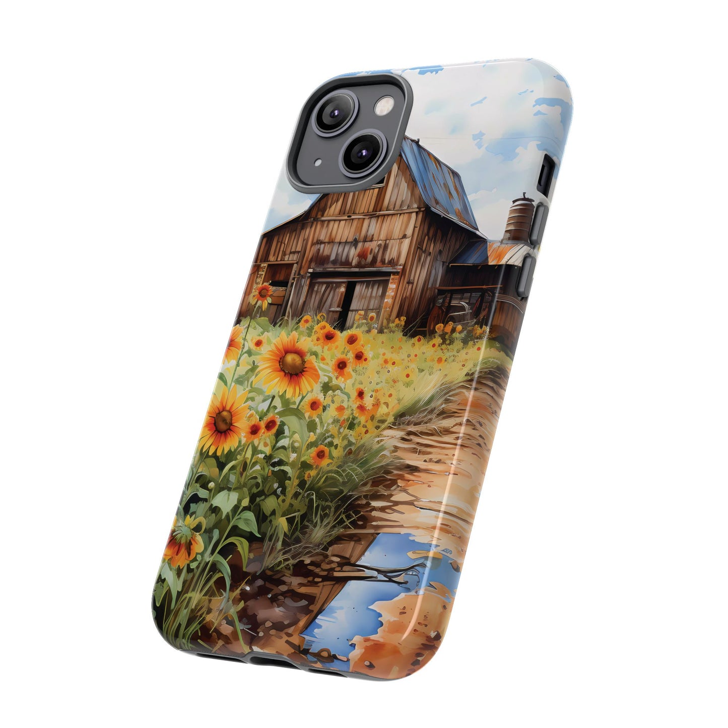 Sunflower iPhone Case  Rustic Farm Style