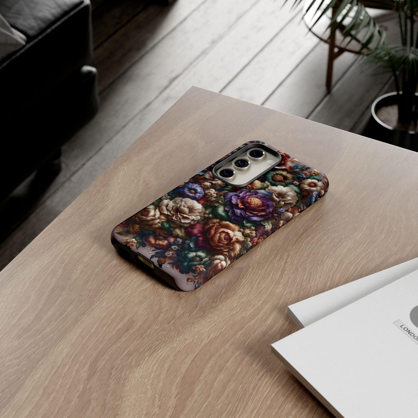 Floral Elegance For Samsung - Protective Dual-Layer Design with Vibrant Full-Wrap Print