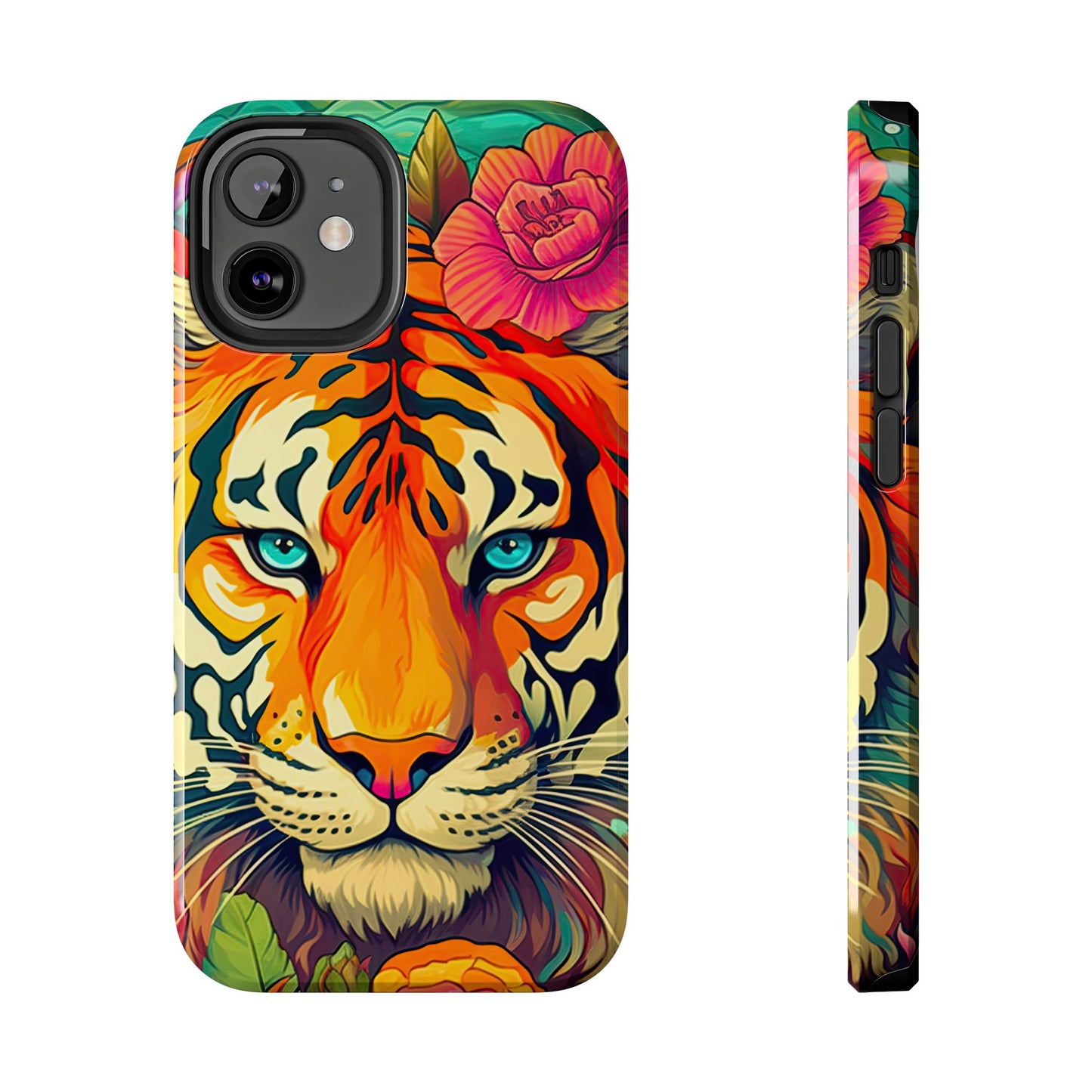 Fierce Rainbow Tiger Art - iPhone Series Case