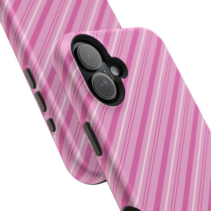 MagSafe Case - Pretty in Pink Stripes Design