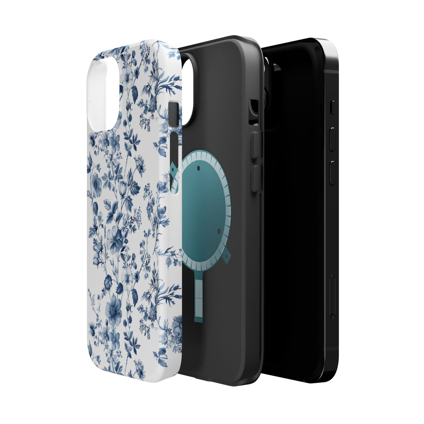 Enchanted Garden Blue Toile iPhone Case