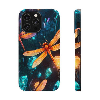 Mystical Dragonflies & Crystals – MagSafe iPhone Series Case