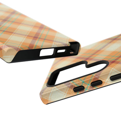 Samsung Galaxy Case - Warm Autumn Plaid Design