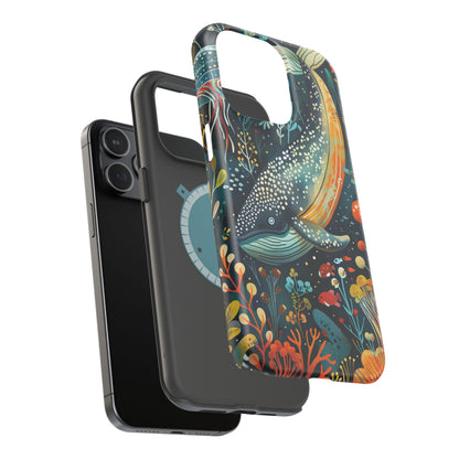 Oceanic Elegance Whale iPhone Case