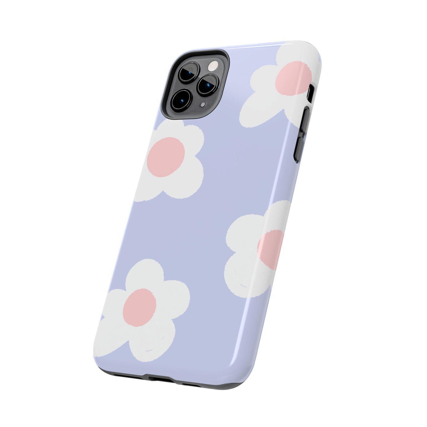 Retro Daisy Pastel Tough iPhone Case – Durable Design with Soft Matte Finish