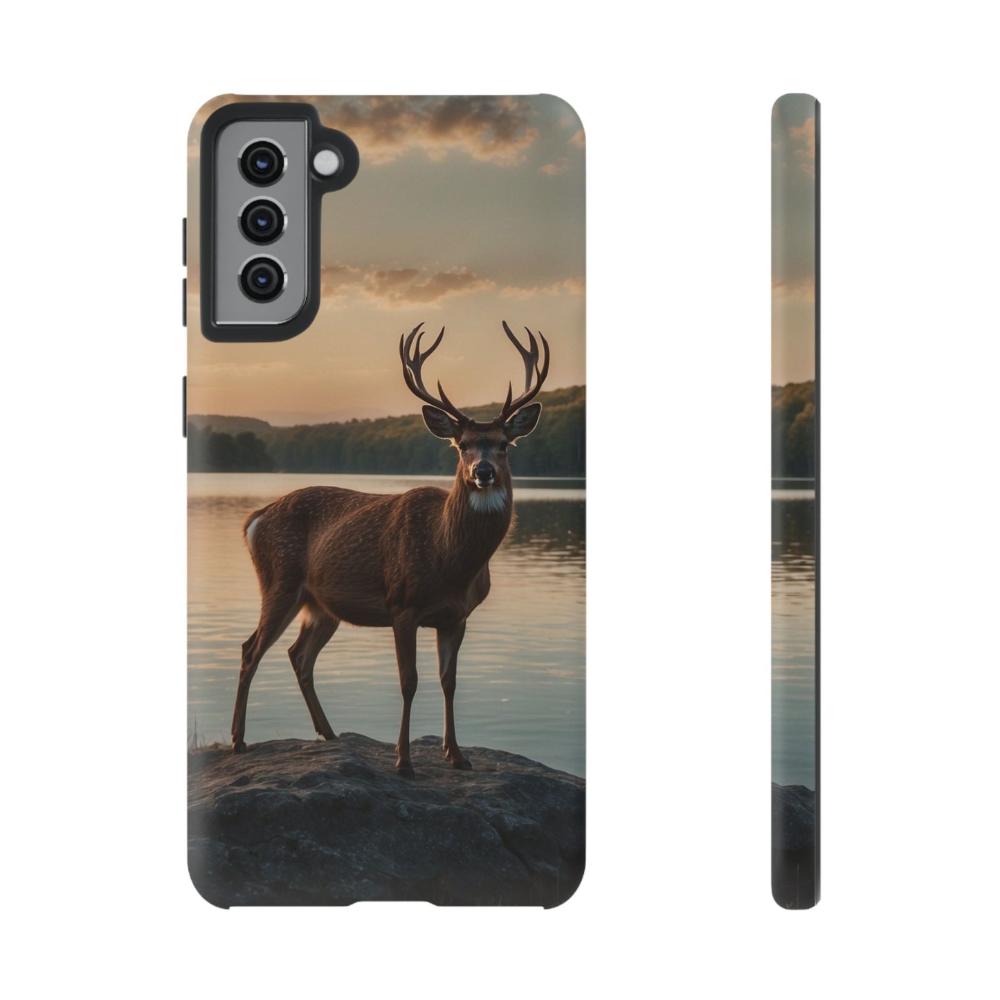 Majestic Stag at Sunset – iPhone Case