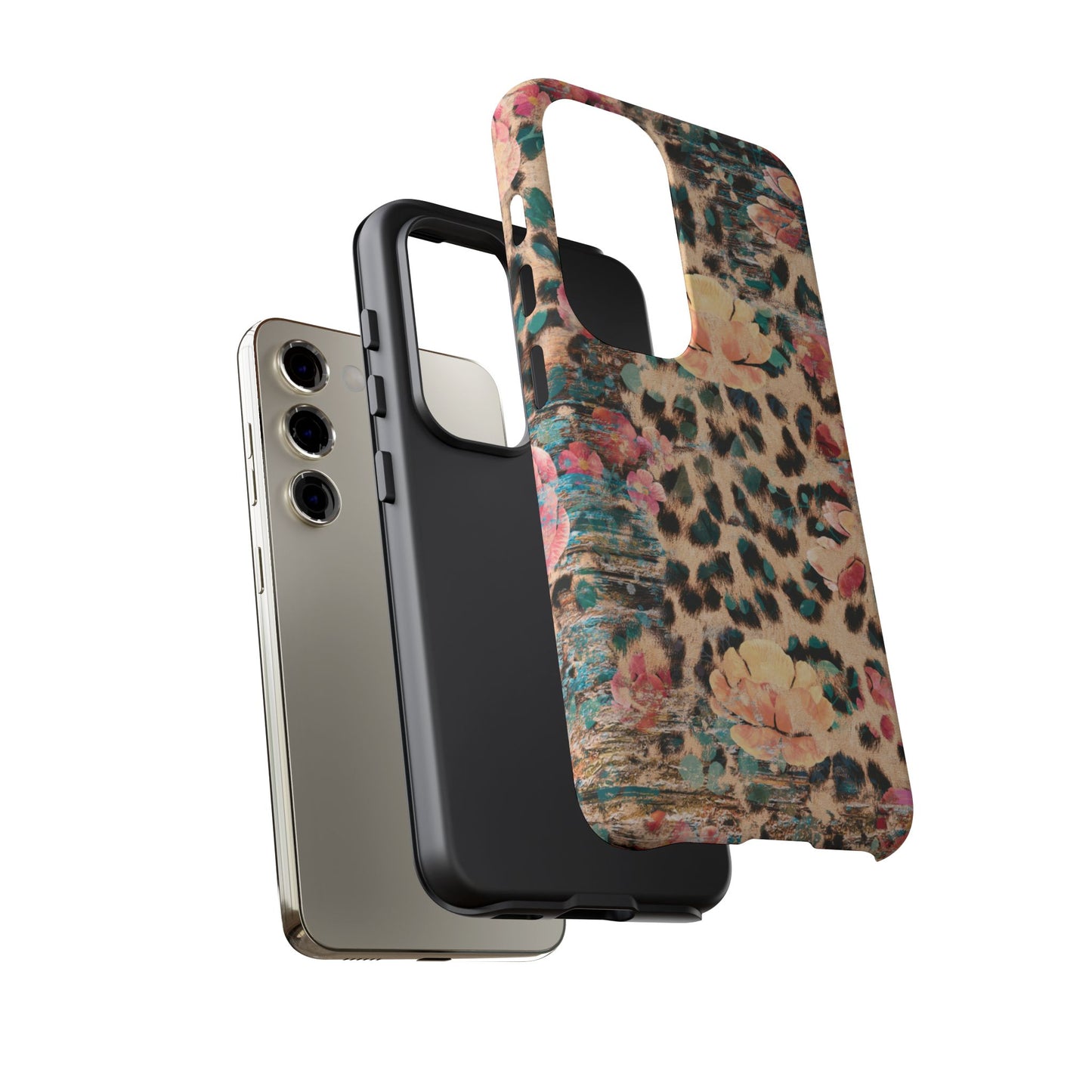 Rustic Floral Leopard - Samsung Galaxy Series Case