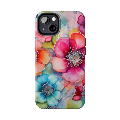 Vibrant Watercolor Floral Garden - iPhone Series Case