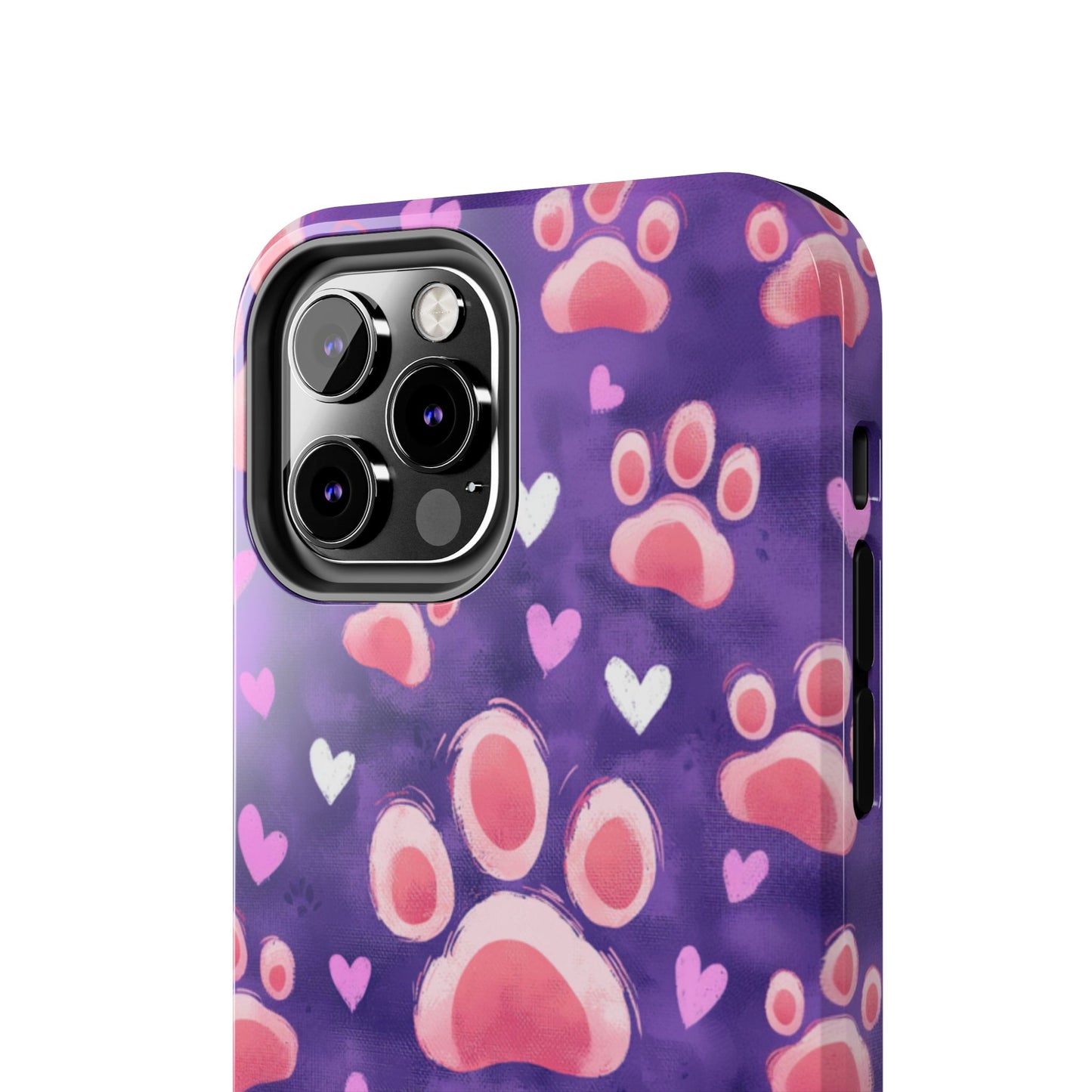 Bold Paw Print iPhone Case - Vibrant Pet-Themed Protective Cover