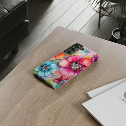 Vibrant Watercolor Floral Garden - Samsung Galaxy Series Case