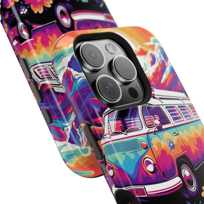 Groovy Floral Sunset Van – MagSafe iPhone Series Case