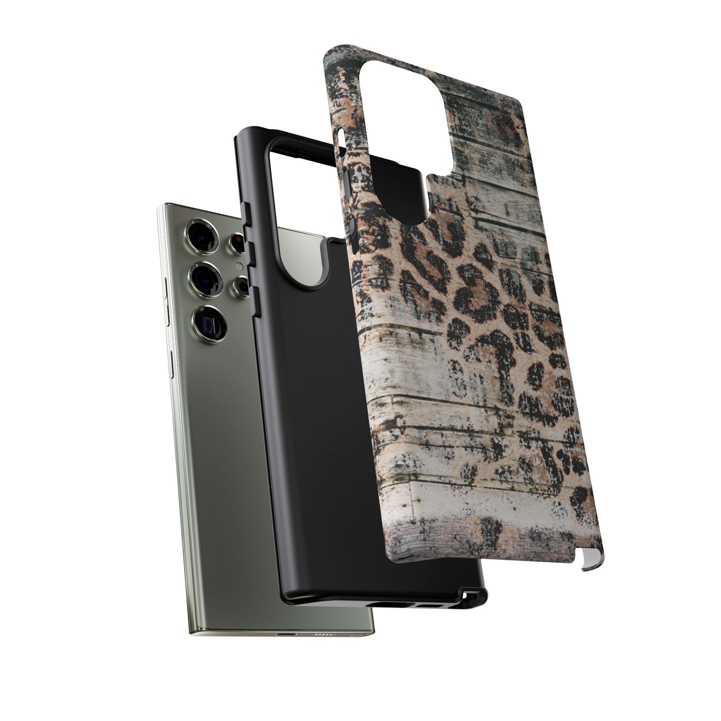 Rustic Leopard Wood Print - iPhone Series Case