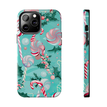 Candy Cane & Peppermint Holiday Delight – iPhone Series Case