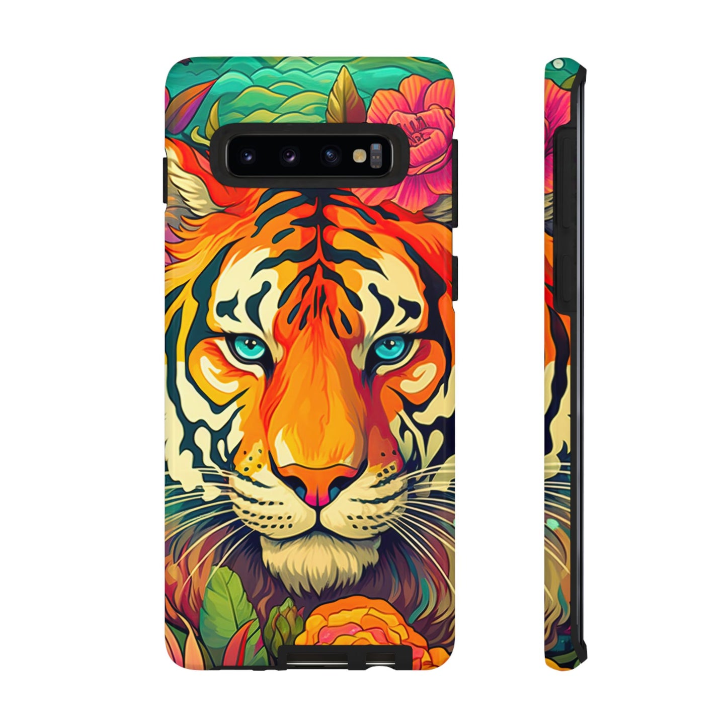 Fierce Rainbow Tiger Art - Samsung Galaxy Case