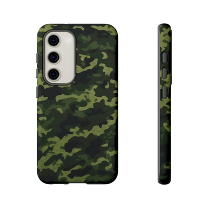 Dark Green Camouflage – Samsung Galaxy Case, Durable and Stylish