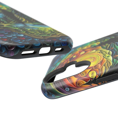 Radiant Forest Sunset MagSafe iPhone Case – Artistic Landscape Design