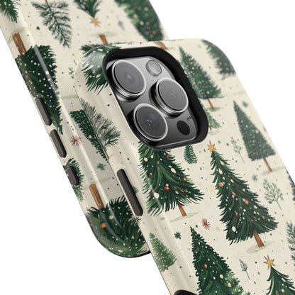 Festive Christmas Tree Forest Pattern – MagSafe iPhone Series Case