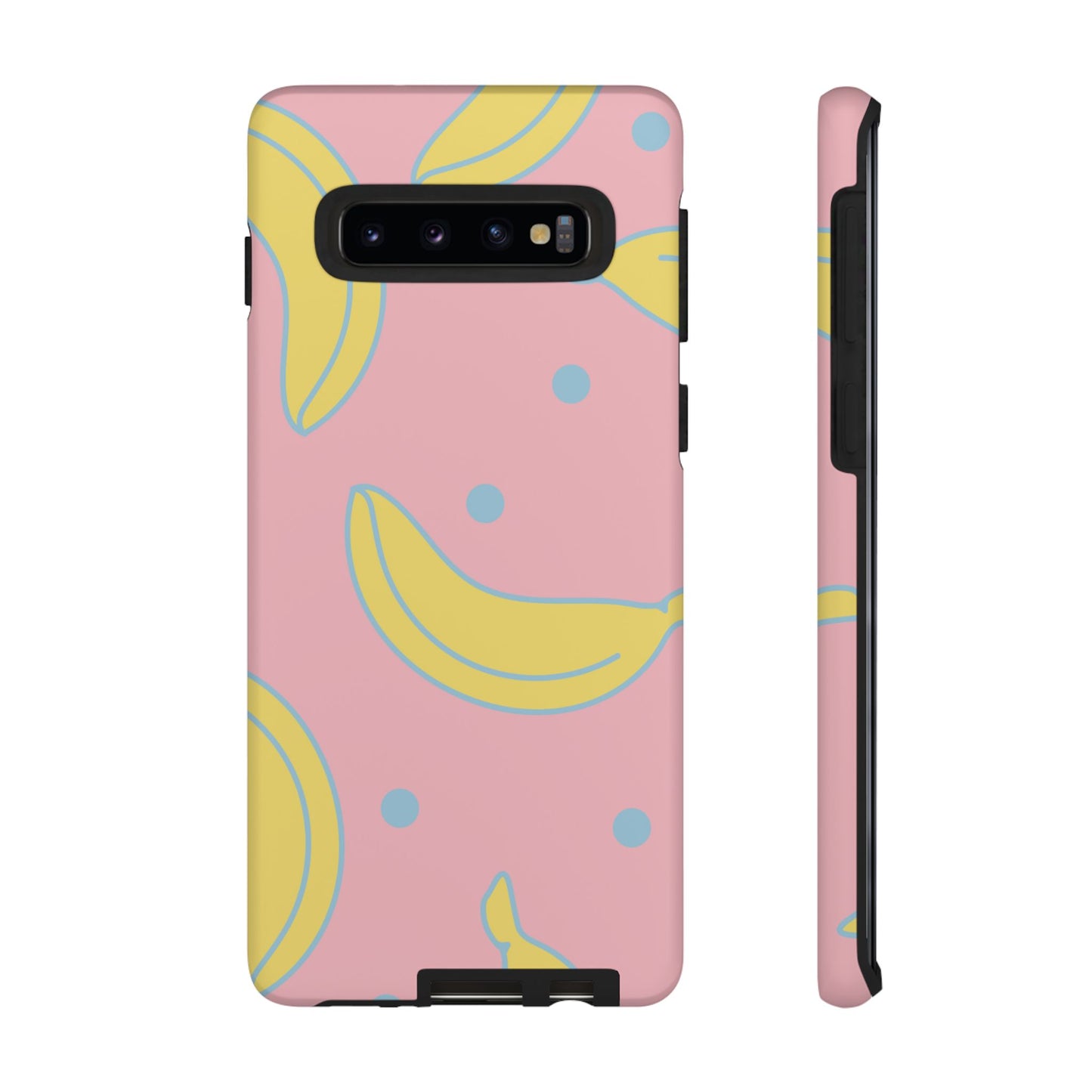 Pink Banana Pop Samsung Galaxy Case – Cute Pastel Design with Fun Retro Vibe