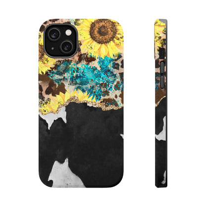 Rustic Sunflower Leopard Glam - MagSafe iPhone Series Case