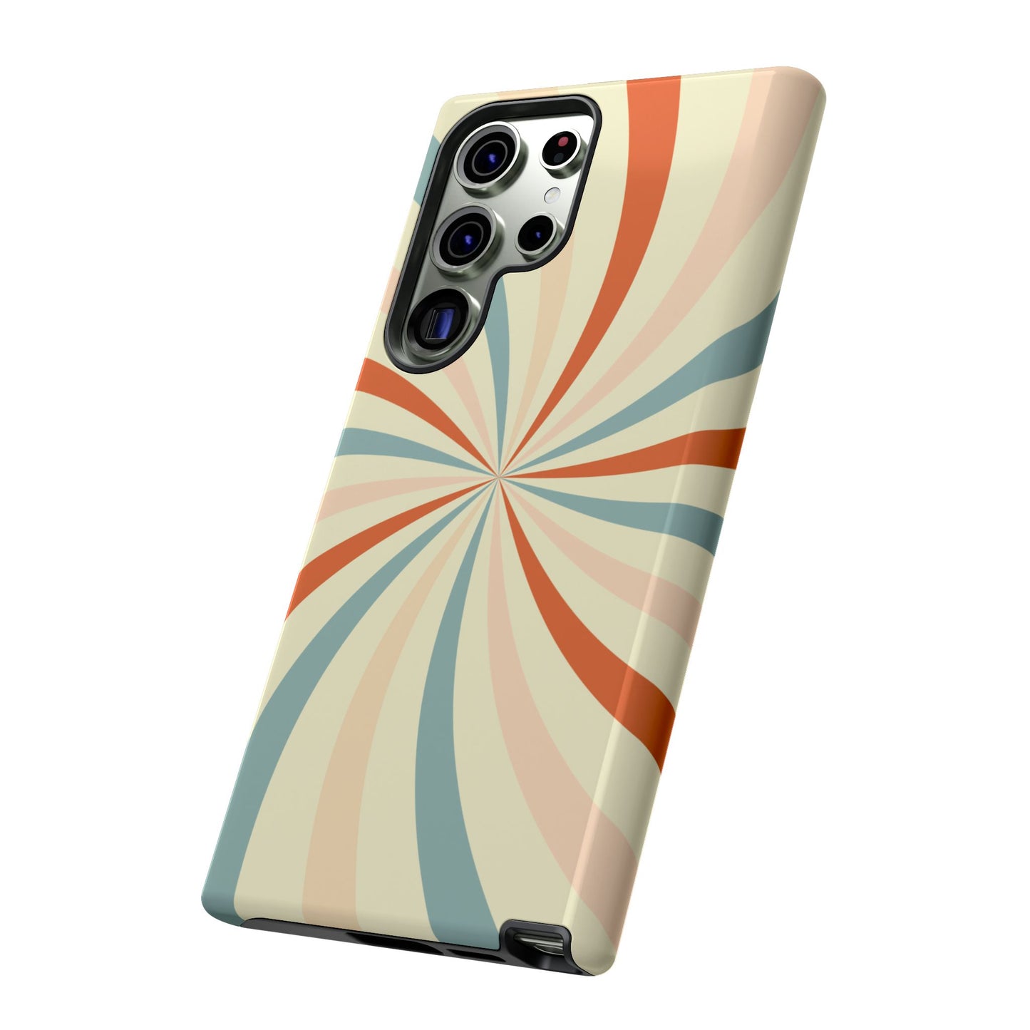 Retro Swirl Samsung Galaxy Case – Durable, Vintage-Inspired Design with Dual-Layer Protection