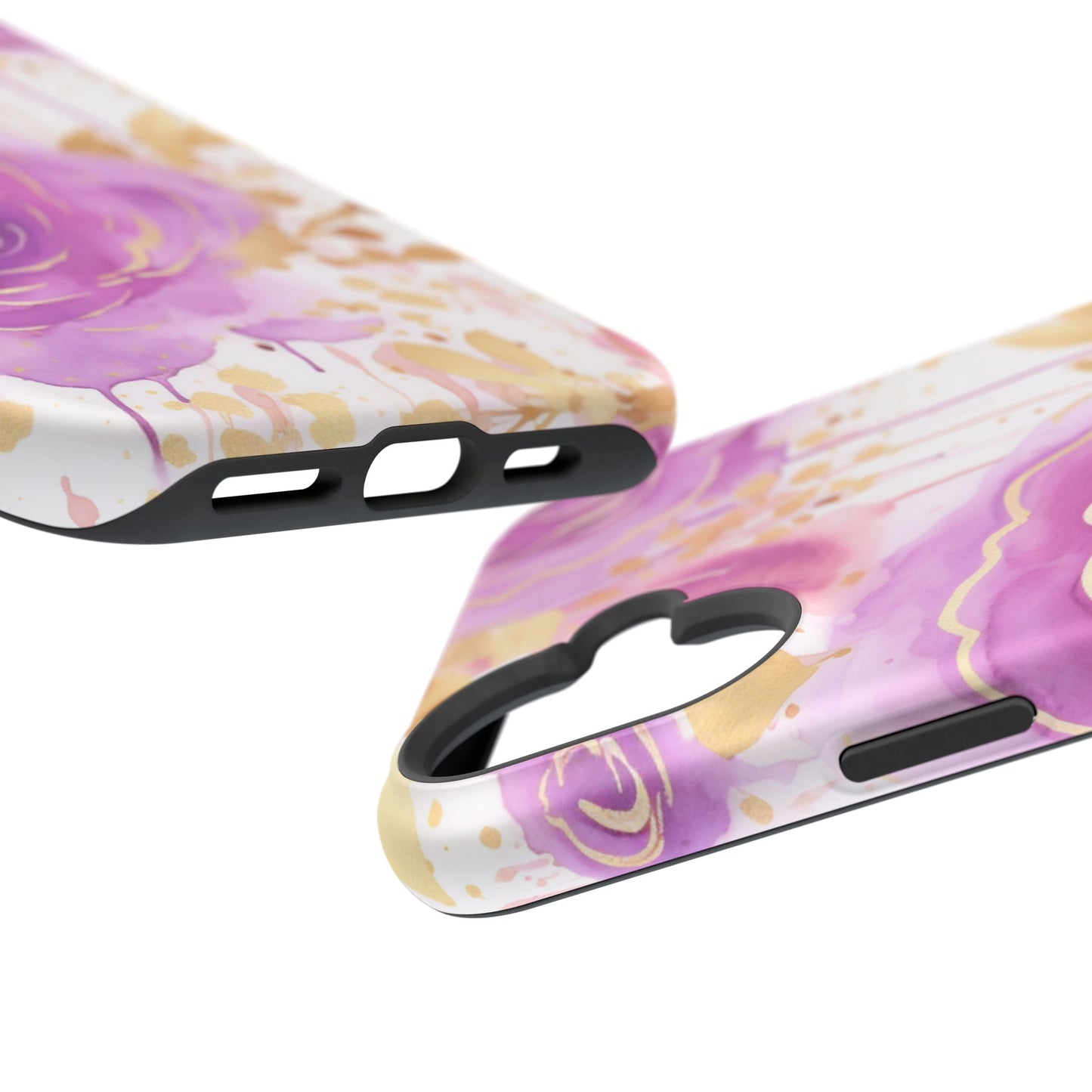 Radiant Purple & Gold Floral - MagSafe iPhone Series Case