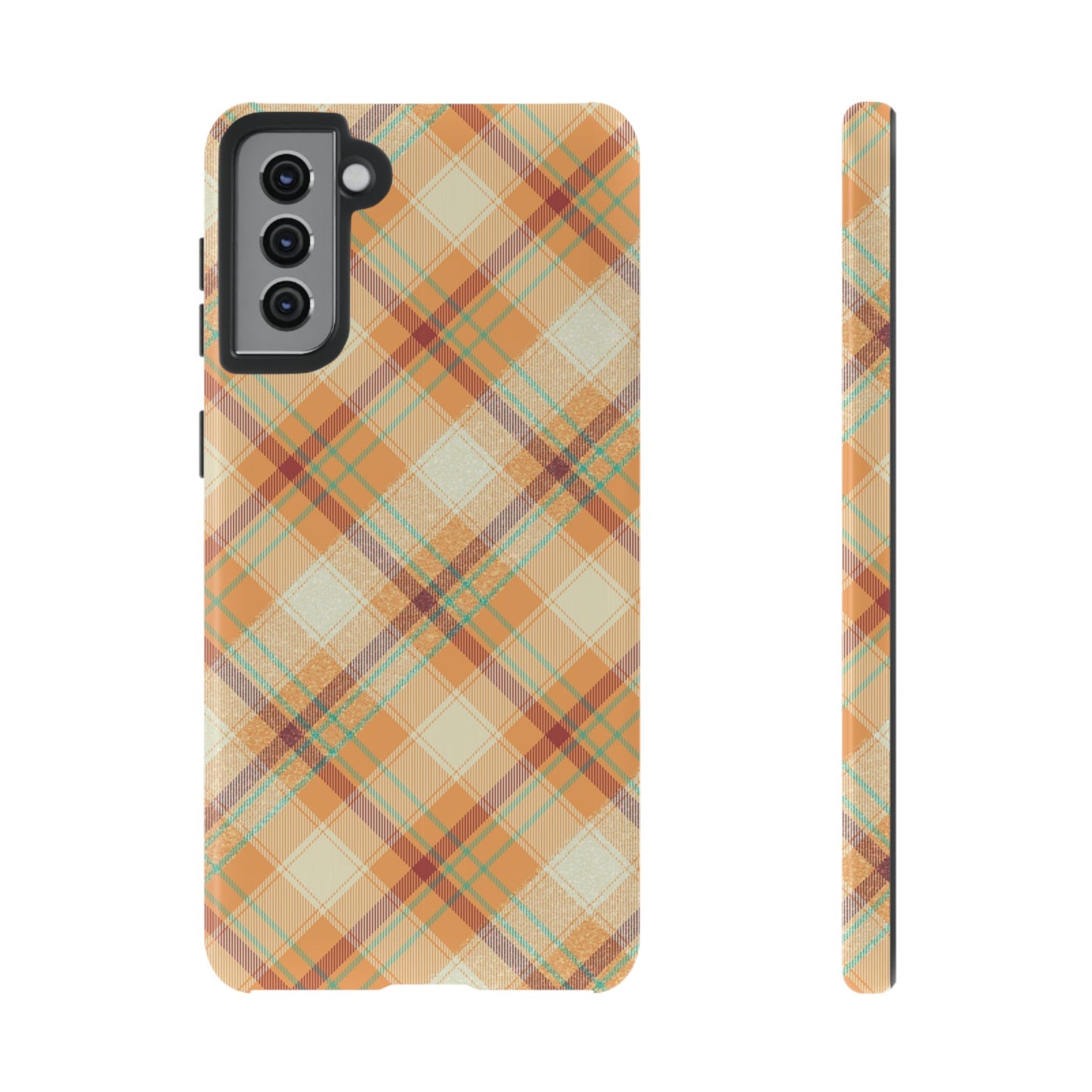 Samsung Galaxy Case - Warm Autumn Plaid Design