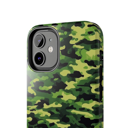 Green Woodland Camouflage – iPhone Case, Sleek and Durable Design