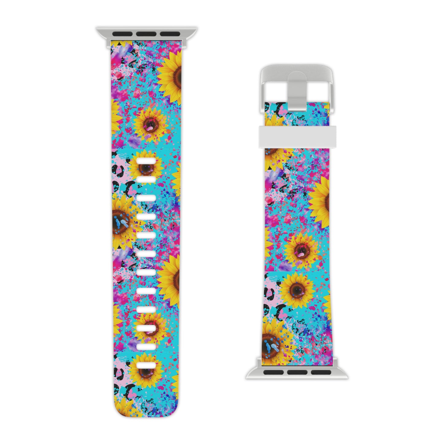 Bright Sunflower Pop Art Apple Watch Band