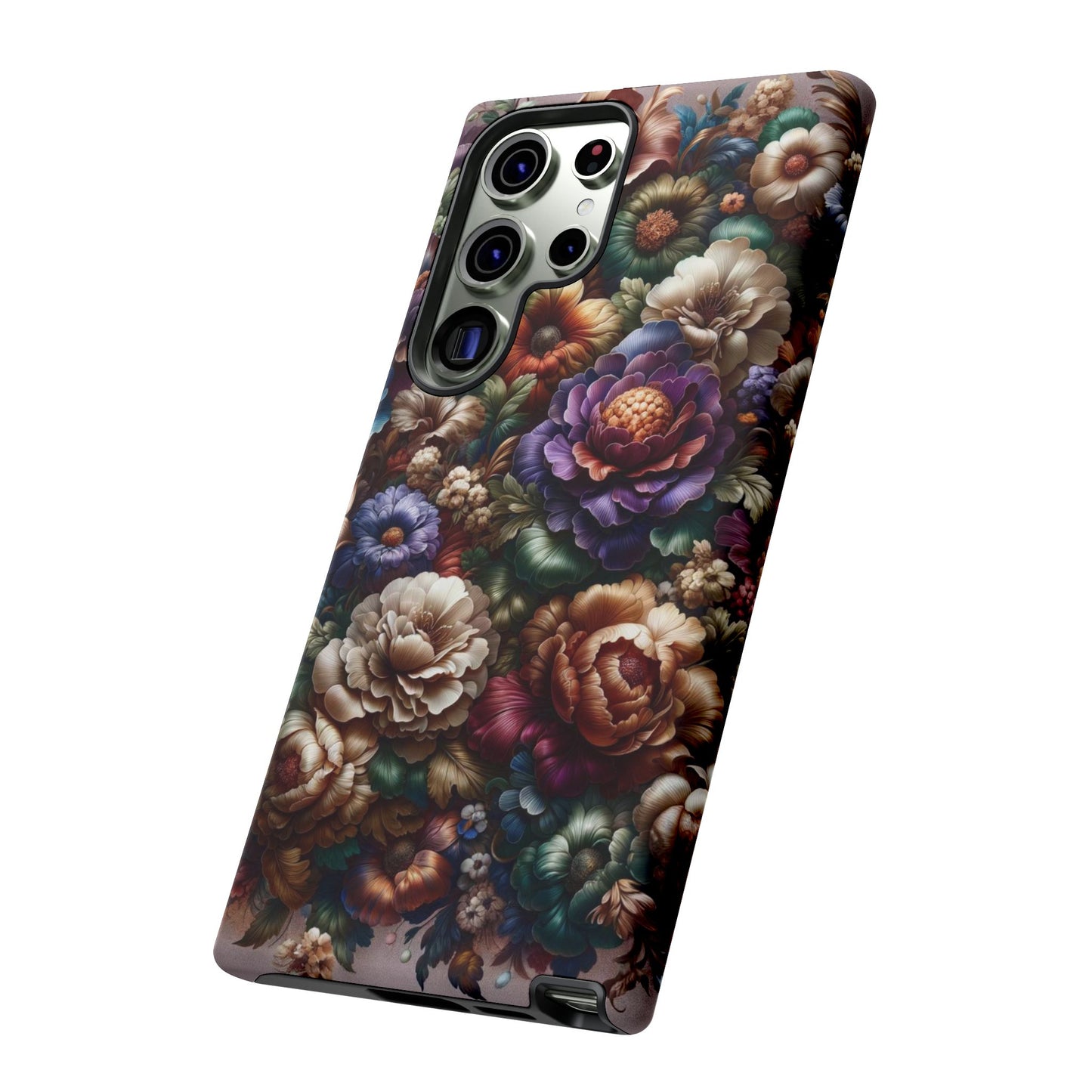 Floral Elegance For Samsung - Protective Dual-Layer Design with Vibrant Full-Wrap Print