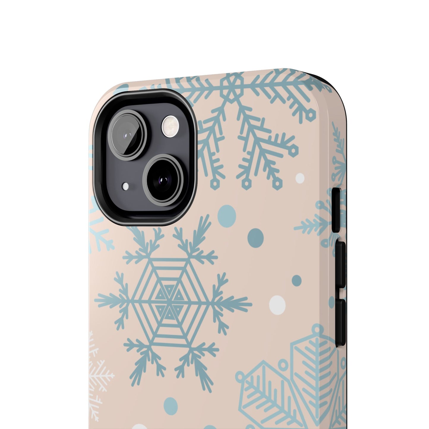 Winter Snowflakes iPhone Case – Shockproof, Smooth Matte Finish, Dual-Layer Protection