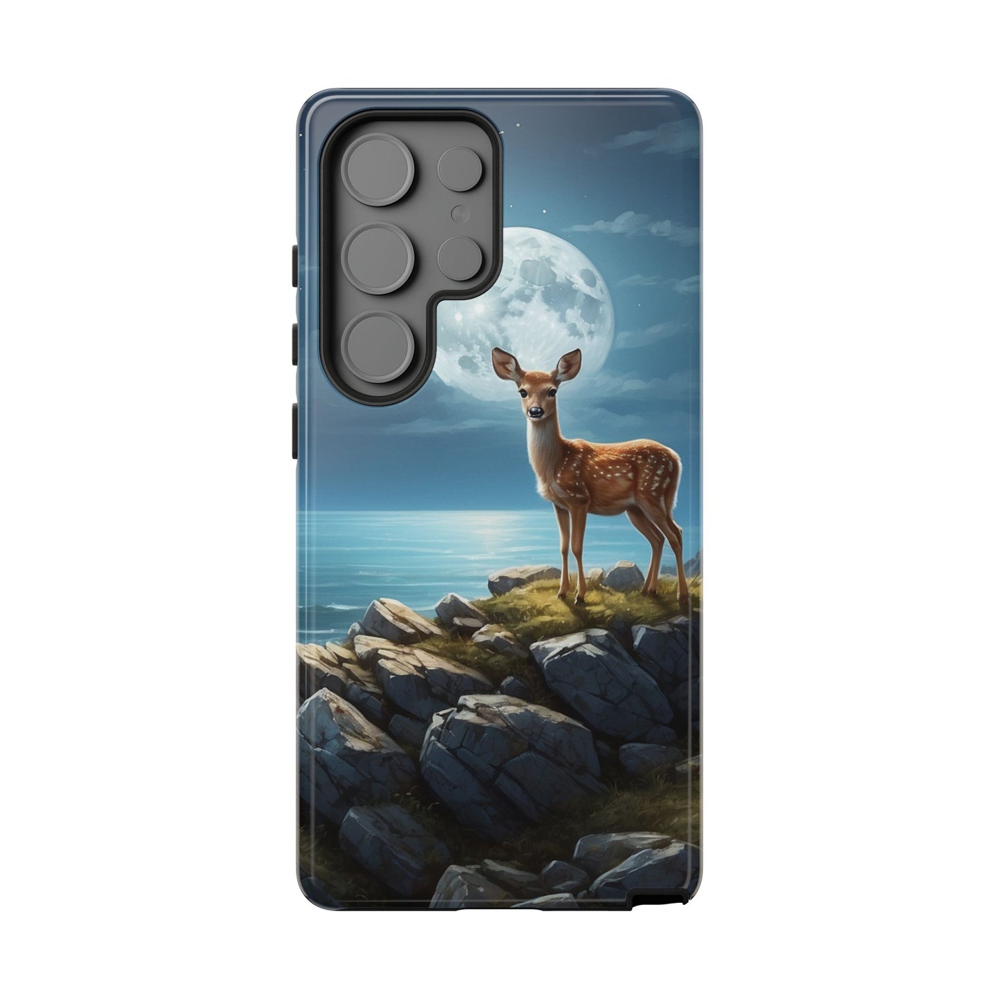 Enchanted Fawn Under the Moonlit Sky Samsung Galaxy Case