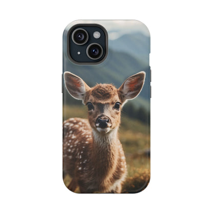 Gentle Fawn in Mountain Meadows MagSafe iPhone Case