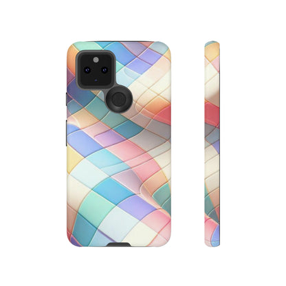 Pastel Prism: Plaid Pattern Elegance Case for iPhone, Samsung Galaxy, & Google Pixel Phones