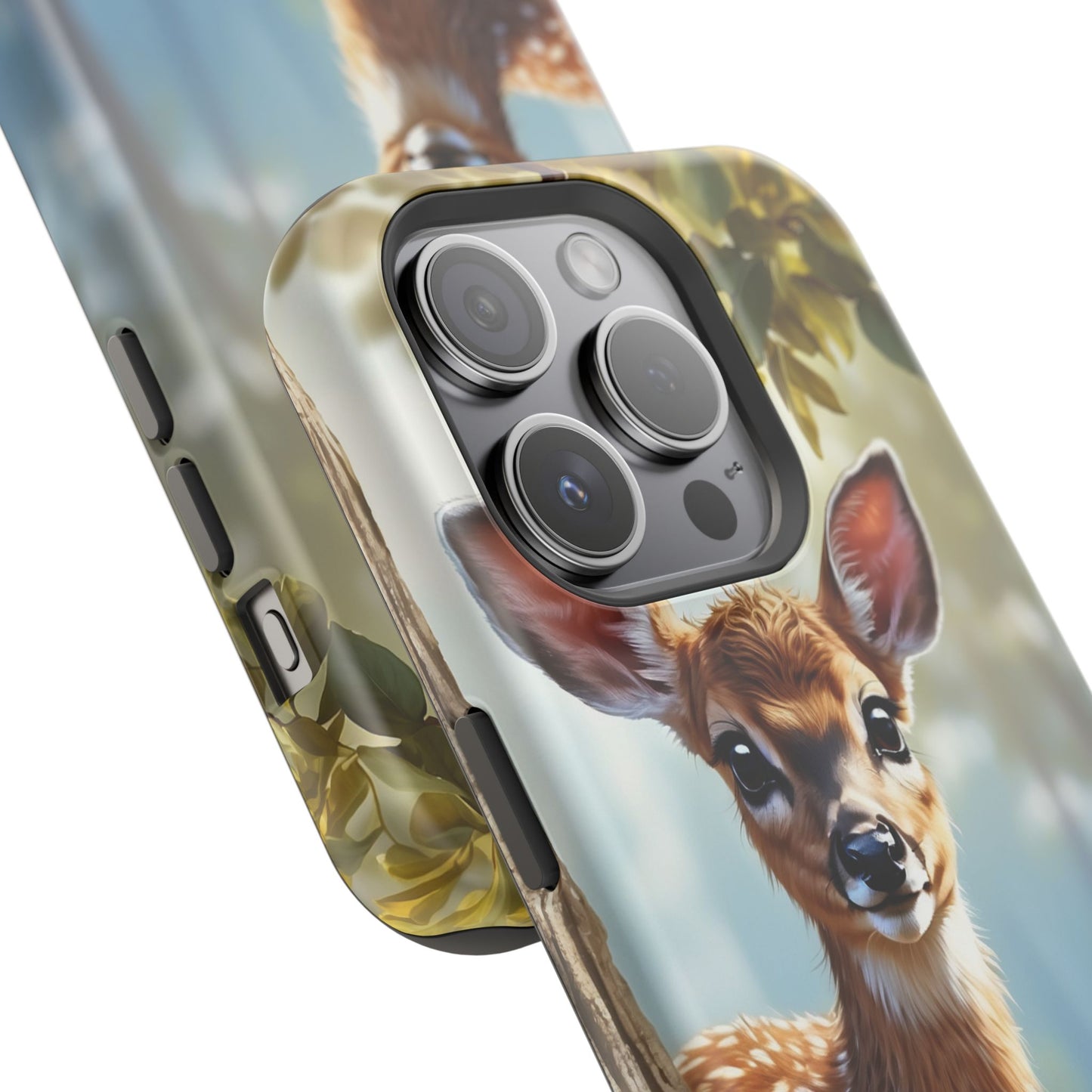 Whimsical Fawn in a Sunlit Forest MagSafe iPhone Case