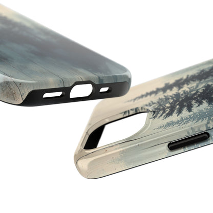 Misty Forest Wood iPhone Case - Nature-Inspired Protective Cover