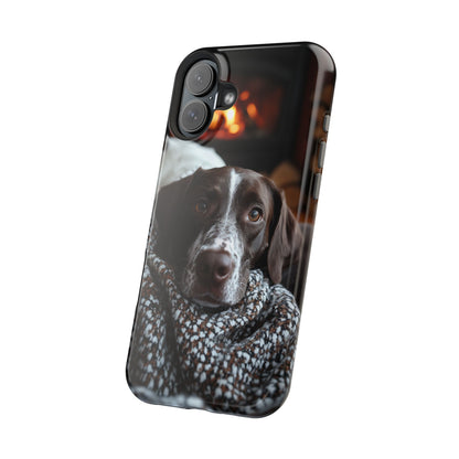 Majestic German Shorthaired Pointer MagSafe iPhone Case – Sunset Prairie Design