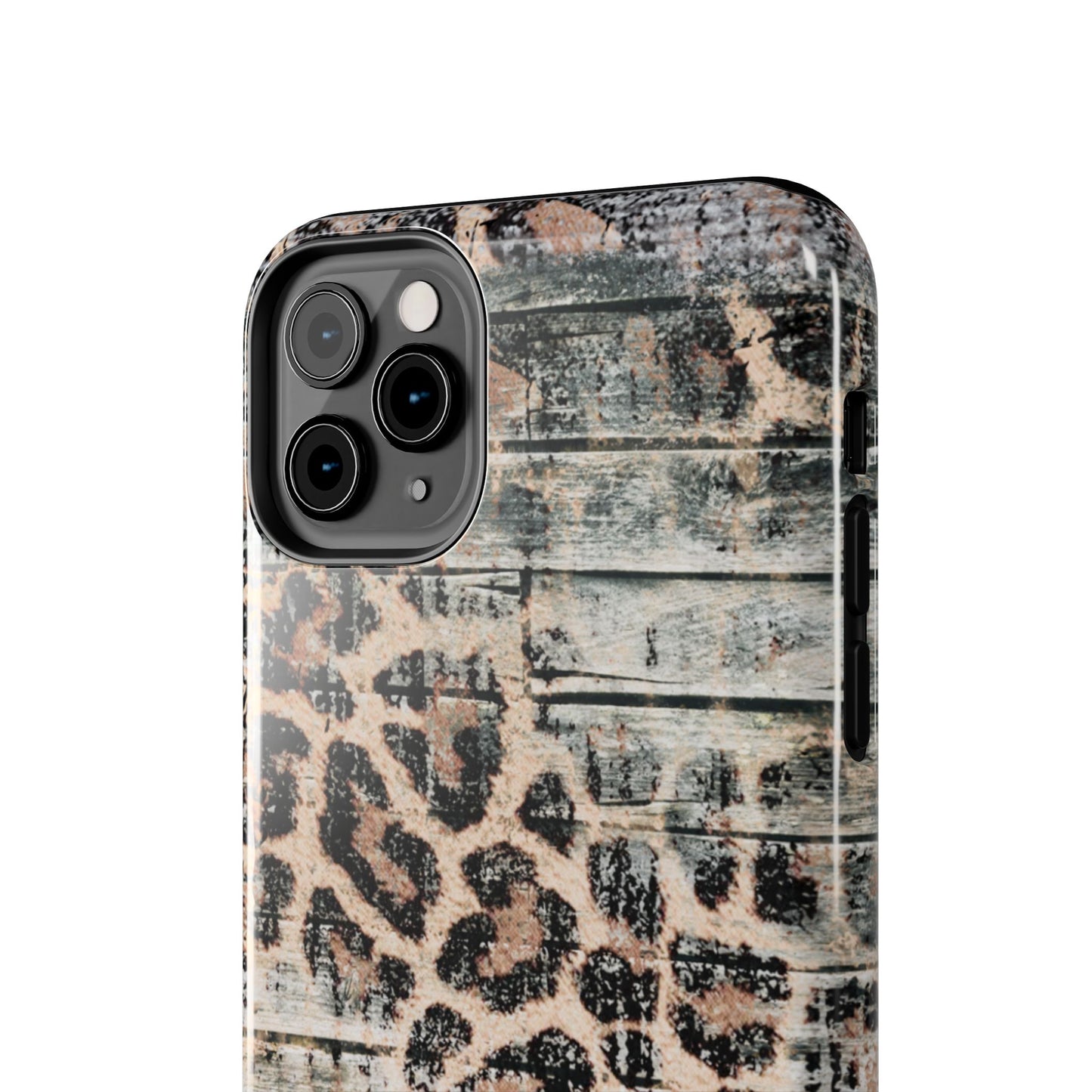 Rustic Leopard Wood Print - iPhone Series Case