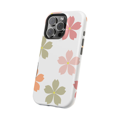 Pastel Sakura Blossom Tough MagSafe iPhone Case – Durable Design with Soft Matte Finish