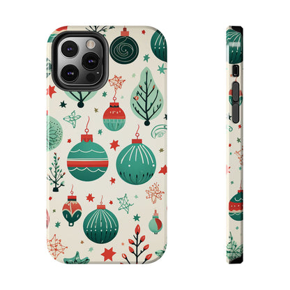 Vintage Christmas Ornaments Pattern – iPhone Series Case